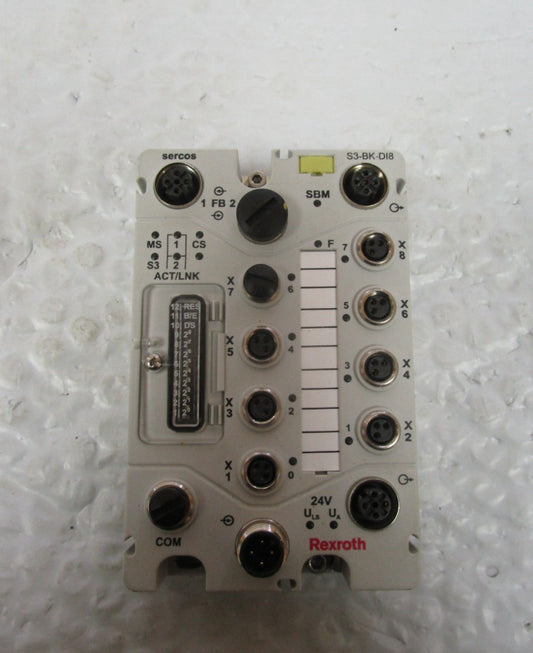 Rexroth Bosch R911172899  Bus Coupler S67-S3-BK-DI8-M8 24Vdc