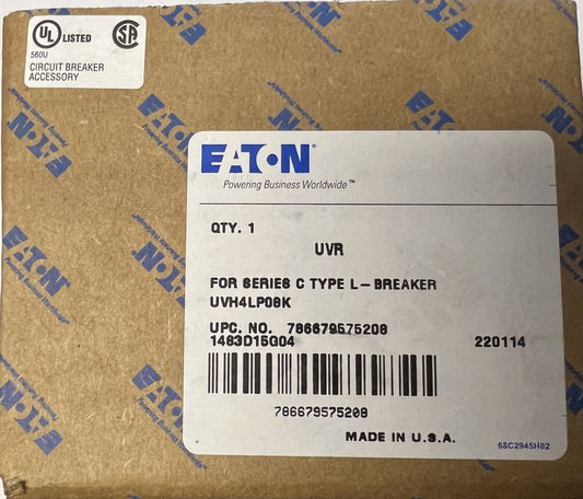EATON CUTLER HAMMER UVH4LP08K 110 127 VAC Type LD HLD Undervoltage Release 