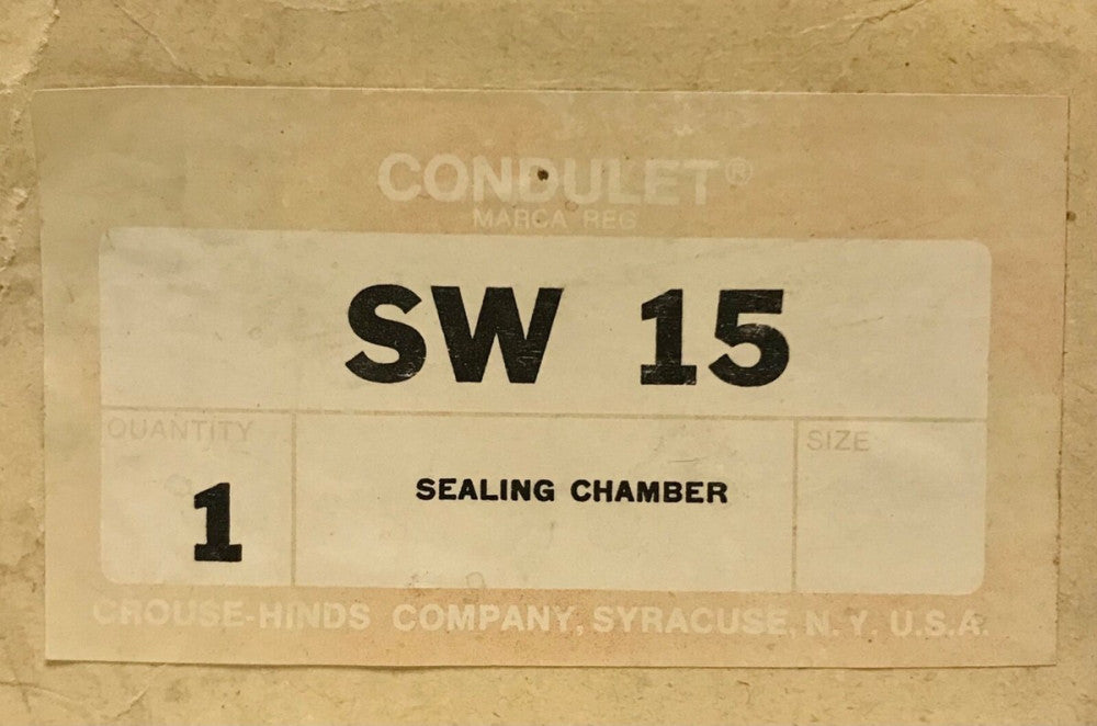 CROUSE HINDS SW 15 Type EDS D11 Push Button Sealing Chamber 1 Circuit Universal