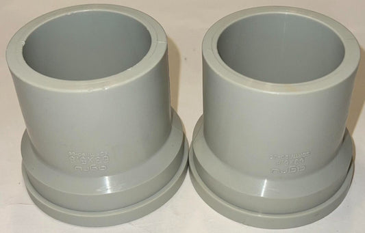(LOT OF 2) AGRU SDR11 ISO S5 PPR 63 X 5.8 10/1 Piping Half Union