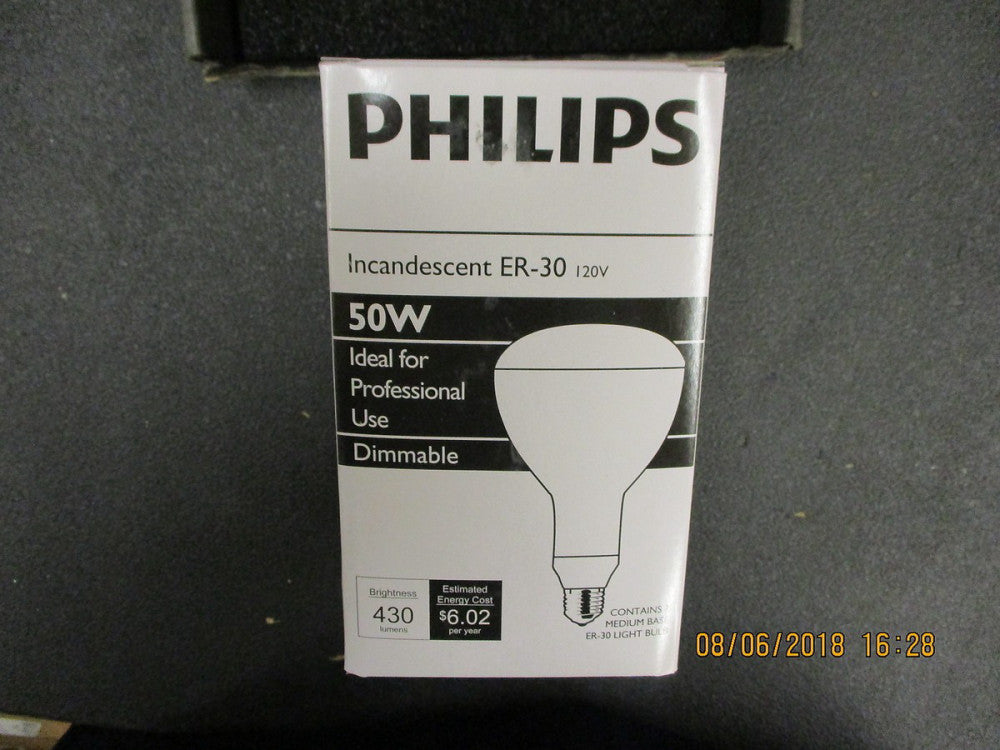 143552 Philips 50W 120V to 130V ER30 Frosted Reflector BRAND NEW! LOT OF 24