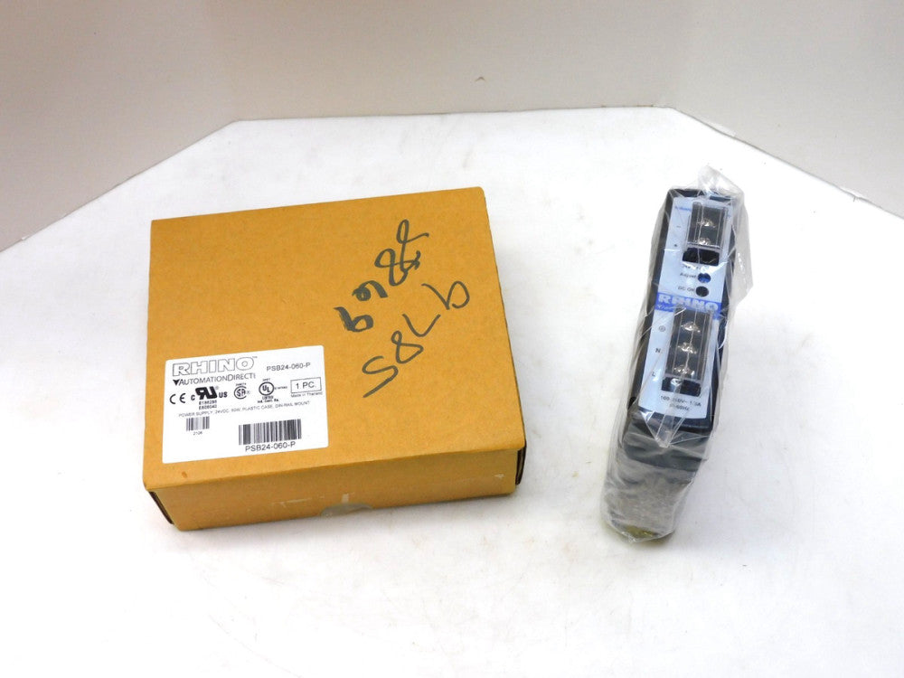 Automation Direct PSB24-060-P Rhino Industrial Power Supply 24vdc 2.5A
