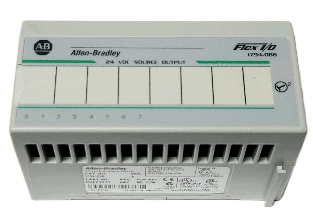 ALLEN BRADLEY 1749 OB8 Flex I/O 24 VDC SOURCE OUTPUT Module 1749-OB8 92423271