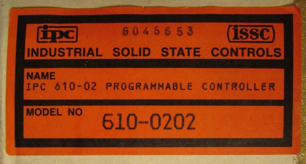 IPC ISSC 610 0202 IPC 610-02 Programmable Controller
