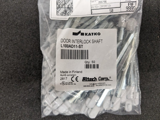 New, Altech, L100AD11-ST, DOOR INTERL SHAFT 100MMSTEEL USE - Lot of 5pcs