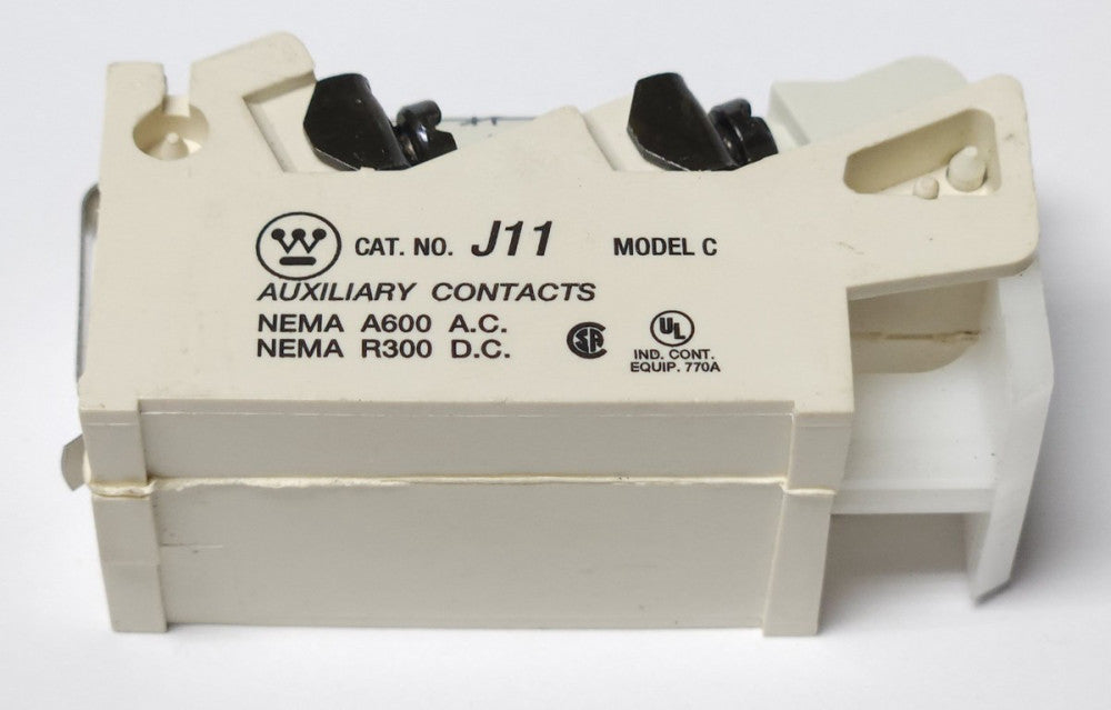 WESTINGHOUSE CUTLER HAMMER J11 2 NO 1 NC A200 V200 Auxiliary Contact 9084A17G01