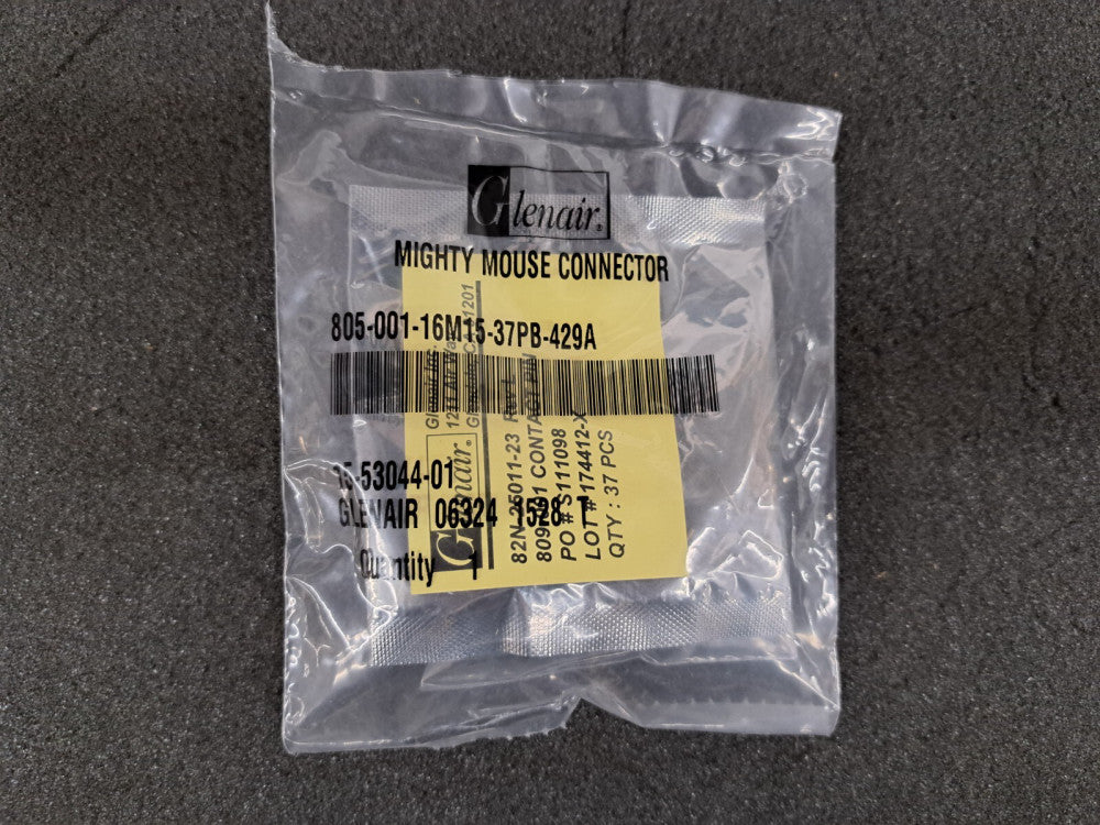 New, Glenair, 805-001-16M15-37PB-429A, Circular MIL Spec Connector 3STR PLG CONN