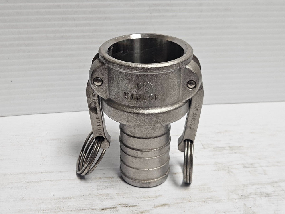 New OPW Kamlok SS Stainless Hose Shank Coupler Fitting 633C-SS15 633-C 1-1/2"