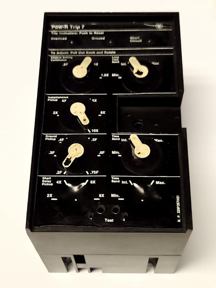 WESTINGHOUSE CUTLER HAMMER SPB Breaker POW-R TRIP 7 Ground Fault TRIP Unit