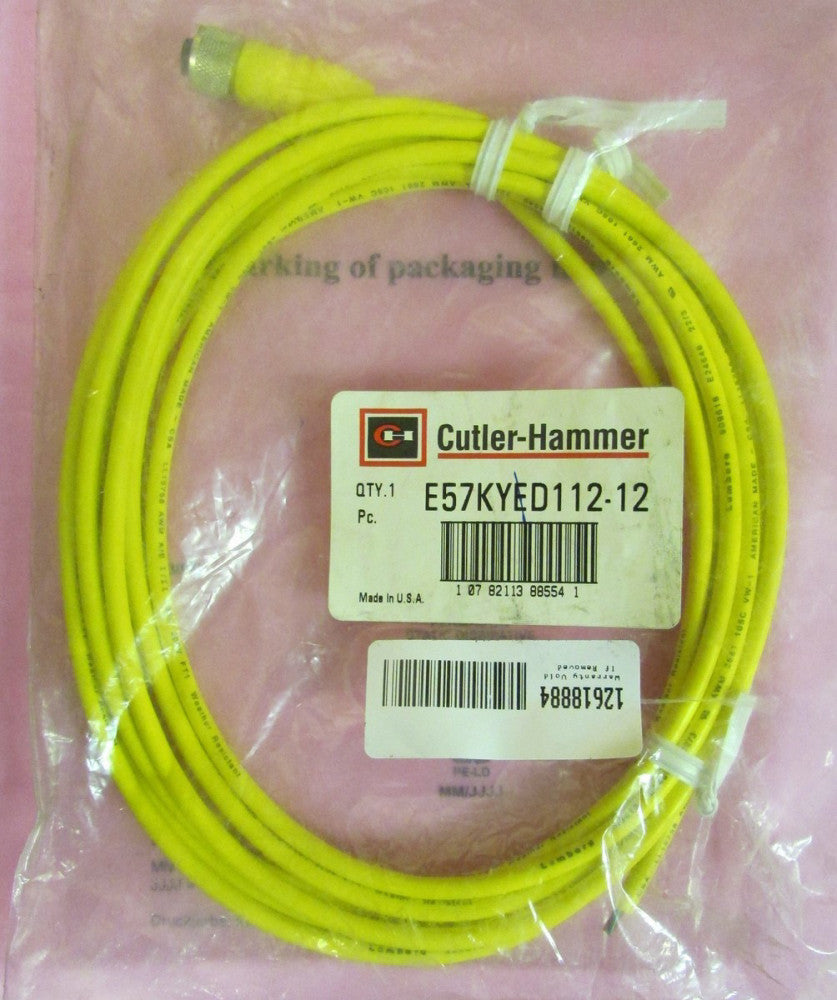 CUTLER HAMMER E57KYED112 12 E57 Proximity Sensor Cord Set