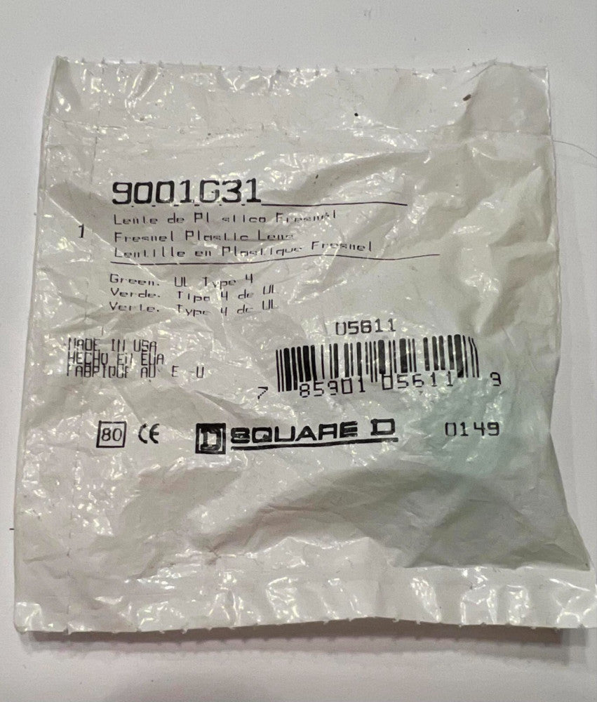 SQUARE D 9001G31 Piolt Light Lens GREEN