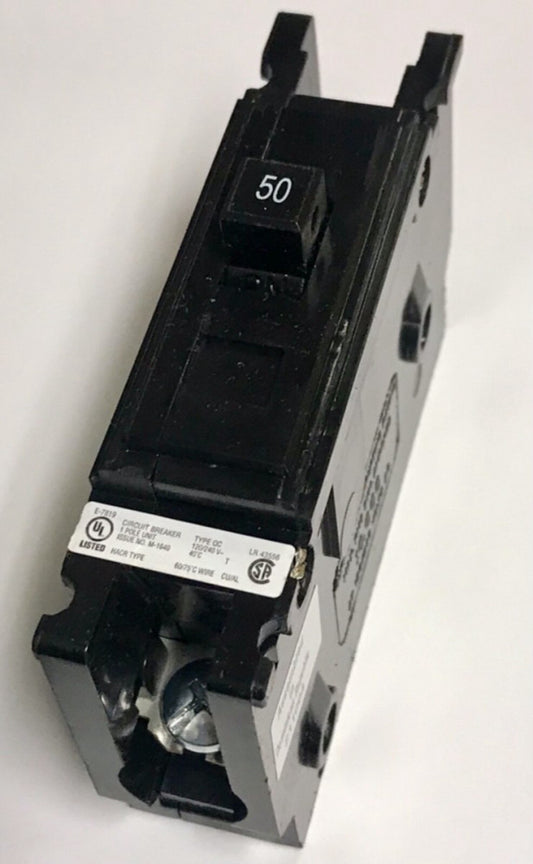 EATON CUTLER HAMMER QC1050T Single Pole QC1050 Type QC Circuit Breaker 