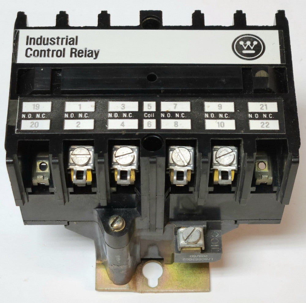WESTINGHOUSE CUTLER HAMMER AR640B 6 Pole Relay 10 AMP 208 VAC Coil 766A027G02