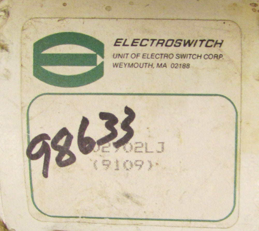 ELECTROSWITCH Series 101 CKT 6.7 Rotary Selector Switch 3 Pos 102702LJ 9021