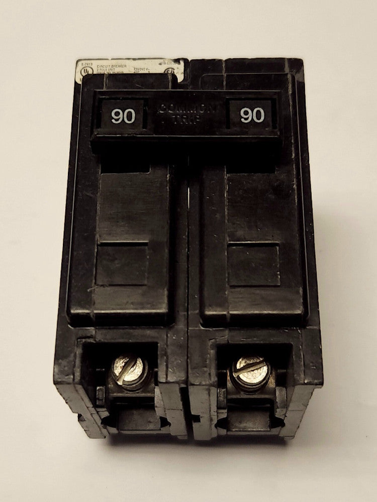 EATON CUTLER HAMMER QBHW2090 2 Pole 90 AMP Type BA Circuit Breaker