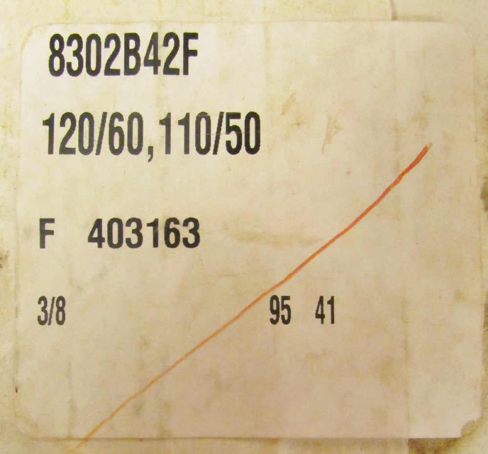 ASCO 8302B42F 110/120V 75 PSI 3/8 Red Hat Solenoid Valve