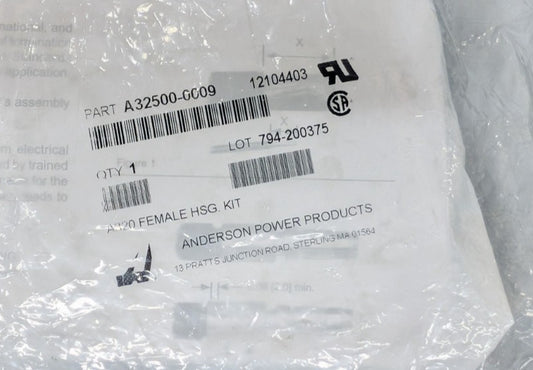 New, Anderson Power Products, A32500-0009, CONN RCPT HSG 2POS