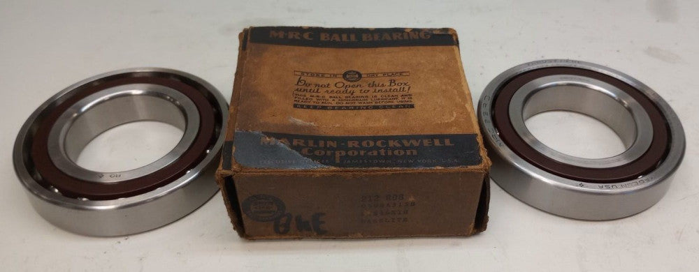 MRC 212 RDB-BKE Angular Contact Ball Bearing 60X110X22mm (Pack  of 2)