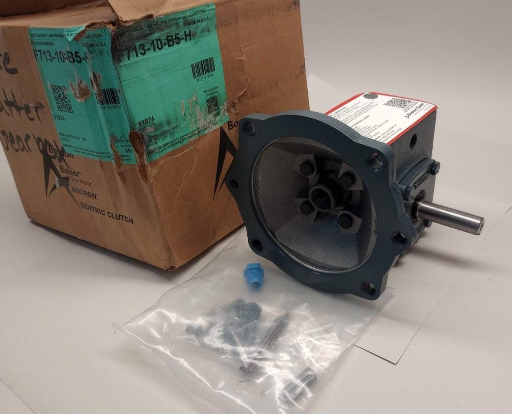 Boston Gear F713-10-B5-H Gear Reducer 0.86hp 281Lb/In Ratio  10:1