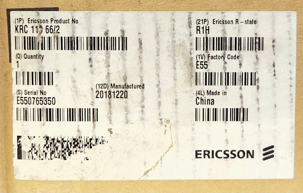 ERICSSON KRC 118 66/2 R State R1H Remote Radio Unit RUS 01 B2
