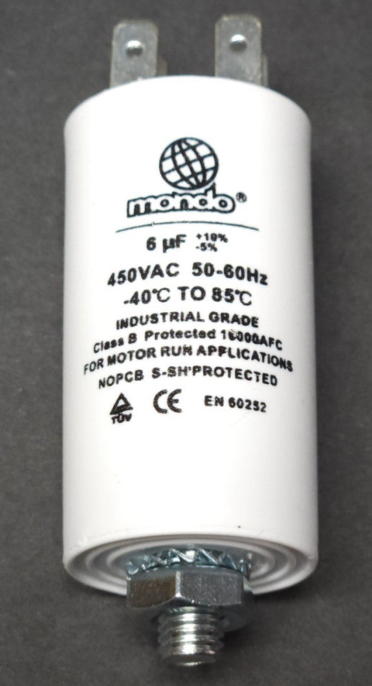 MONDO DUCATI X003K3L3PL Motor Run ENERGIA Capacitor 6μF/450V 450 VAC 6μF