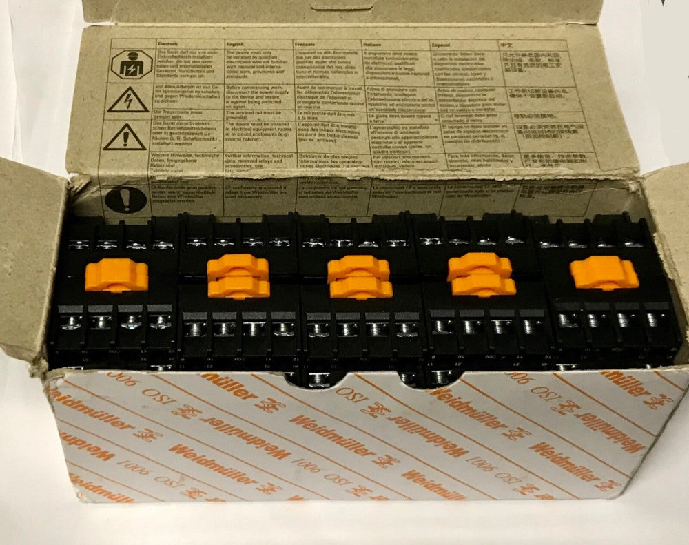 BOX OF 10 WEIDMULLER FS 4CO 7760056107 Q85 1429031310429 00 Relay Base Socket