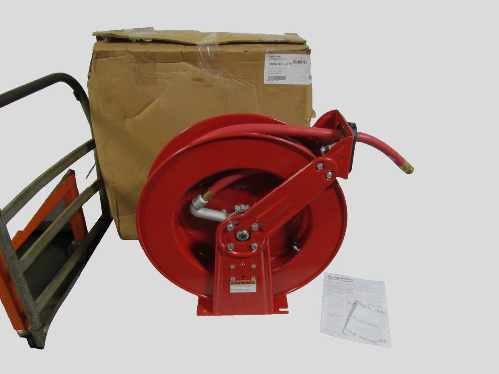 Reelcraft 83050 OLP-HTH Spring Return Heavy Duty Air Hose Reel 3/4" 50' Ft