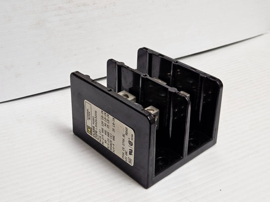 SQUARE D TERMINAL DISTRIBUTION BLOCK 9080 LBA263206 2P 2 POLE 350 A AMP 600V