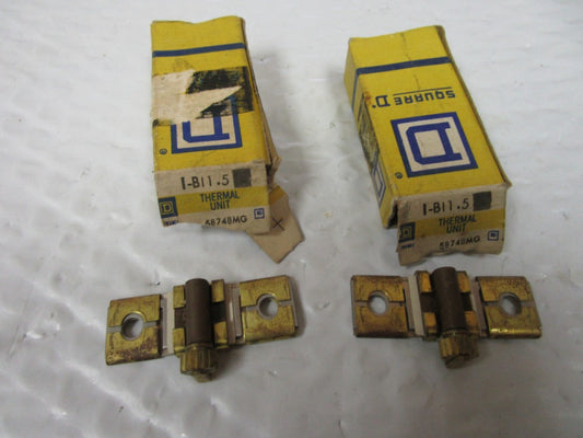 NEW LOT OF 2 SQUARE D B11.5 THERMAL OVERLOAD  UNIT