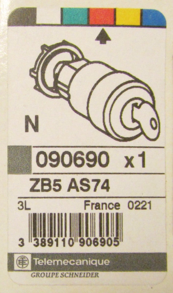 GROUPE SCHNEIDER TELEMECANIQUE ZB5 AS74 Push Key Release Red Push Button 090690