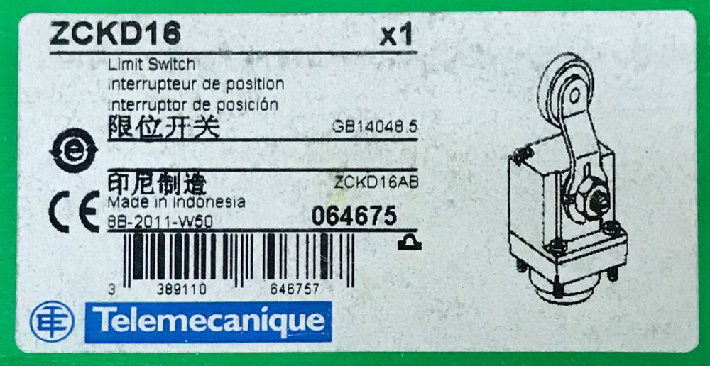 SCHNEIDER ELECTRICAL Roller Action Limit Switch Head Assembly 8B-2011-W50