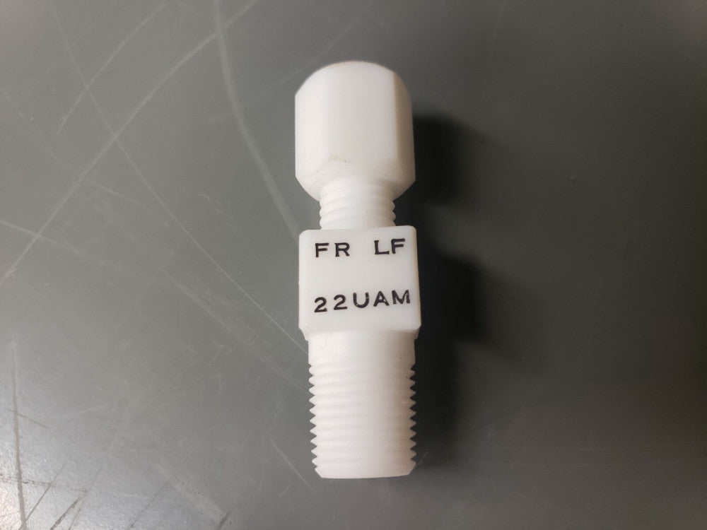 NEW-OPEN BOX, FURON, LF22UAM, Male connector, 1/8" Single Ferrule x 1/8" MNPT