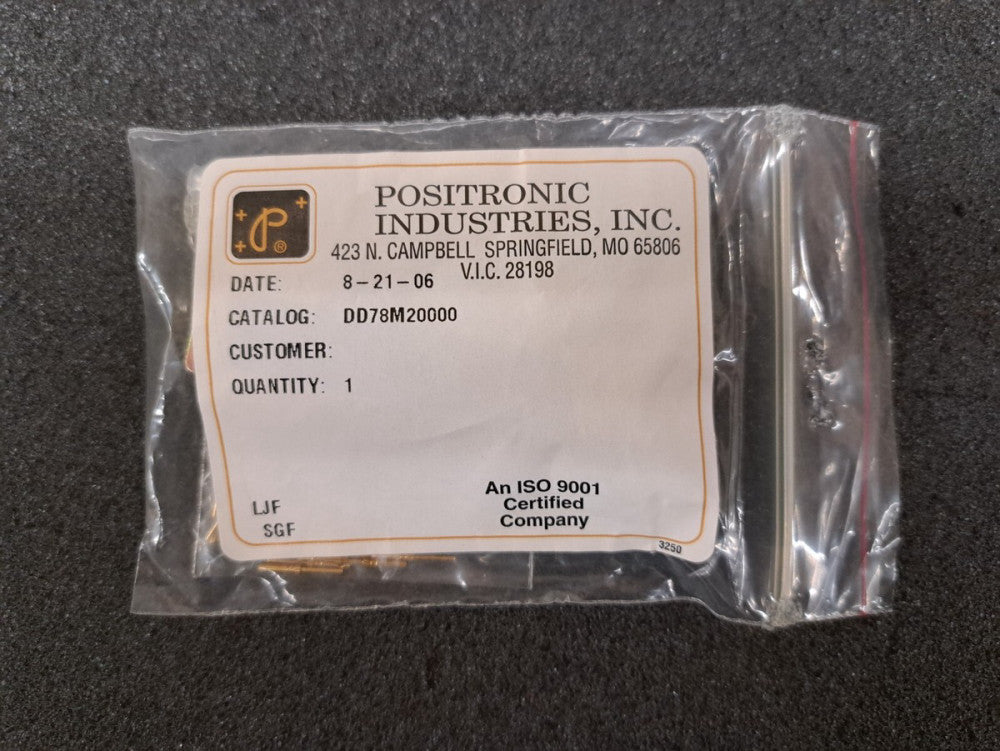 New, Positronic, DD78M2000, D-Sub High Density Connectors D-Sub Male Connector