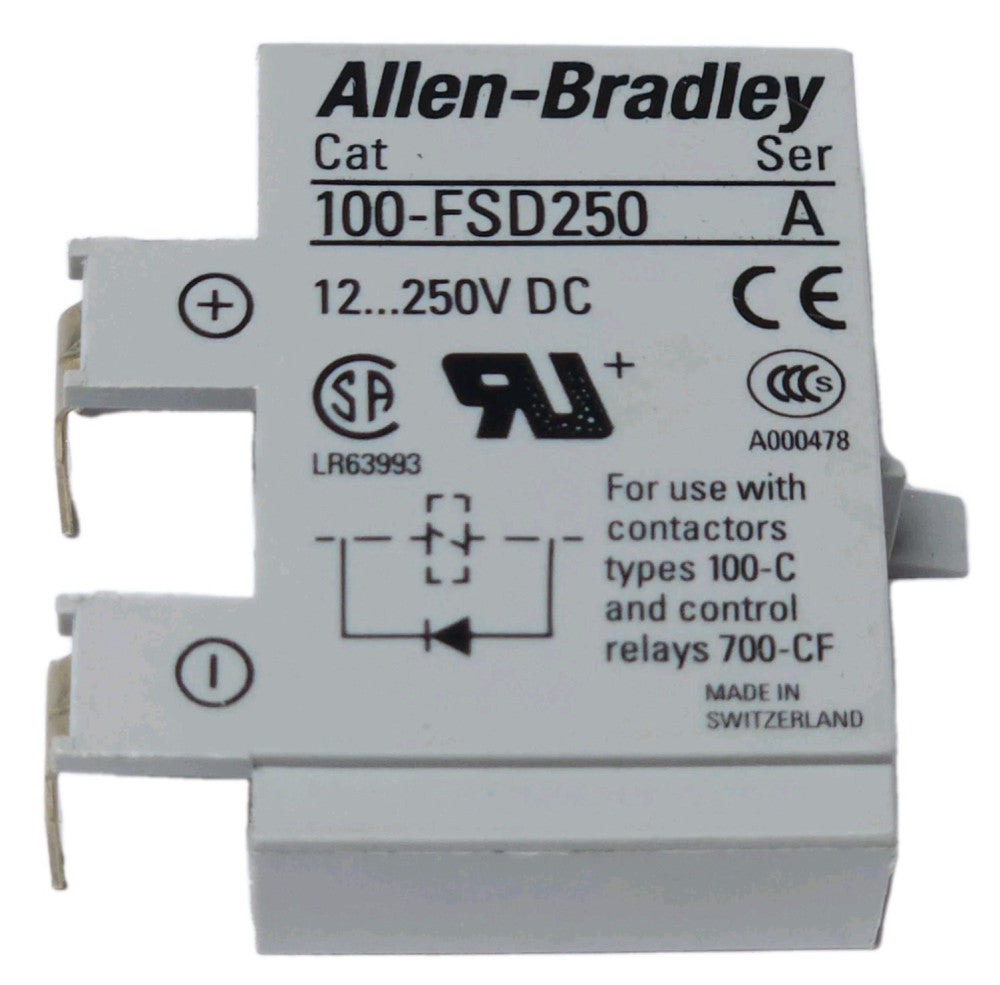 ALLEN BRADLEY 100 FSD250 Surge Suppressor Diode 12-250 VDC