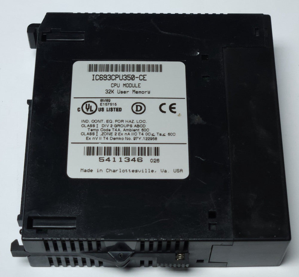 GENERAL ELECTRIC IC693CPU350 CE CPU 350 PLC MODULE 32K Memory