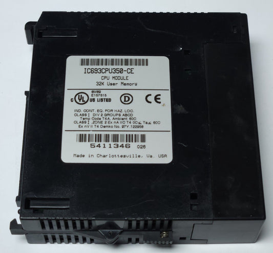 GENERAL ELECTRIC IC693CPU350 CE CPU 350 PLC MODULE 32K Memory
