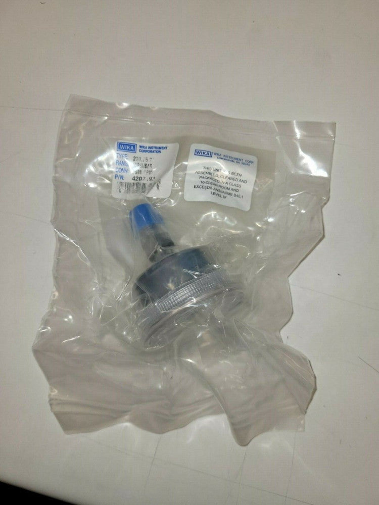 NEW, WIKA, 230.25-2-CBM-FSM-0-15- PSI/Bar, P/N 4207193, 2" Gauge