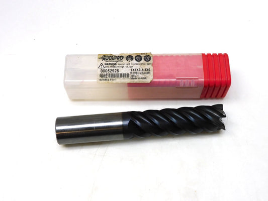 ACCUPRO 00052928 SQUARE END MILL 5 FLUTE SOLID CARBIDE 1" X 3-1/4" X 6"