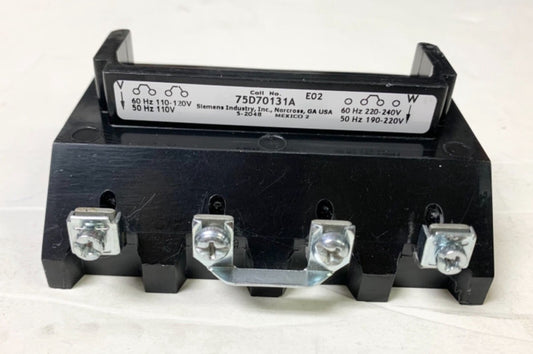 SIEMENS 75D70131A Size 4 Dual Voltage Coil 110-120 VAC 220-240 VAC Type E02 