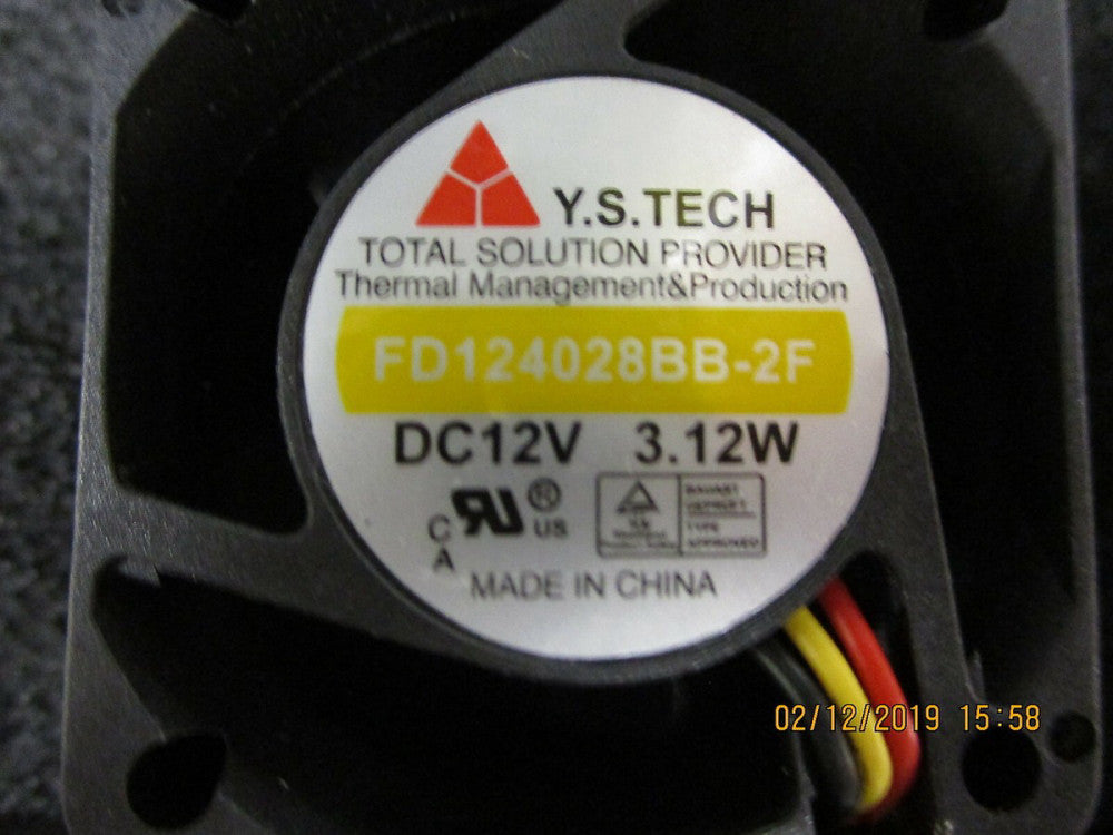FD124028BB-2F Y.S. Tech DC12V 3.12W Silent Fan BRAND NEW! LOT OF 4
