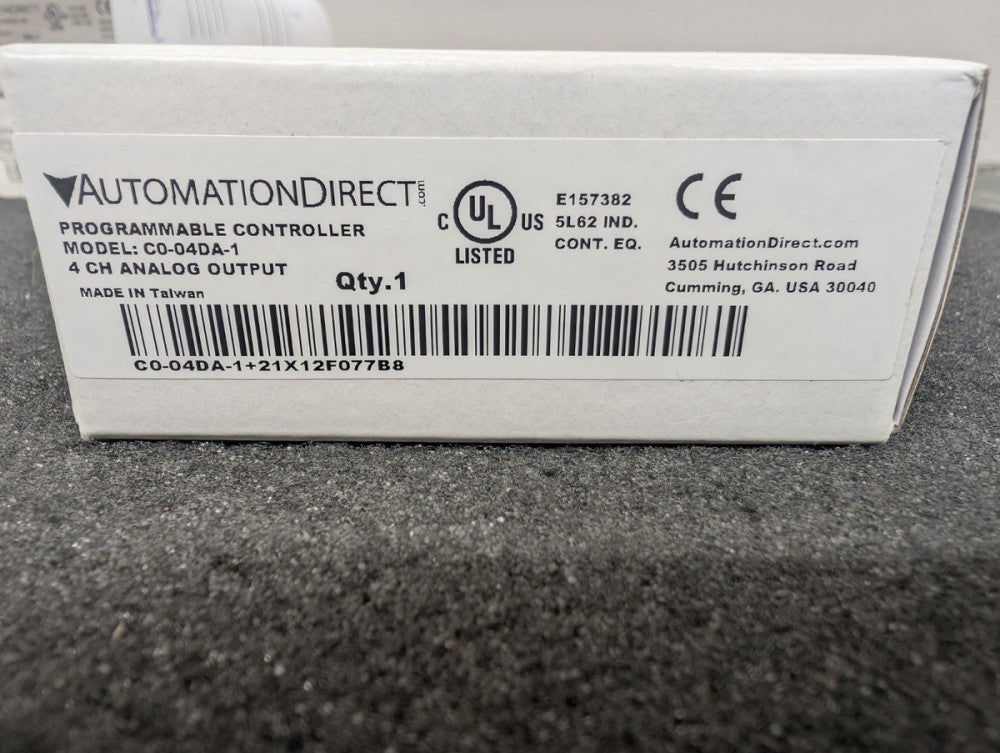 New, Automation Direct, CO-04DA-1, PROGRAMMABLE CONTROLLER 4CH ANALOG OUTPUT