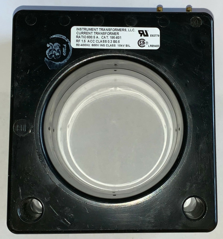 EATON CUTLER HAMMER Instrument Transformer Ratio 600:5 195-601 CT Current Transf