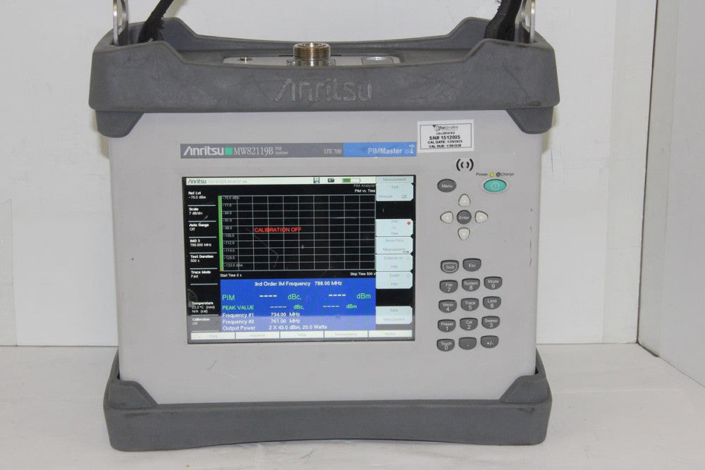 ANRITSU MW82119B LTE 700 PIMMaster PIM Tester Option 31 + 700 "Calibrated"