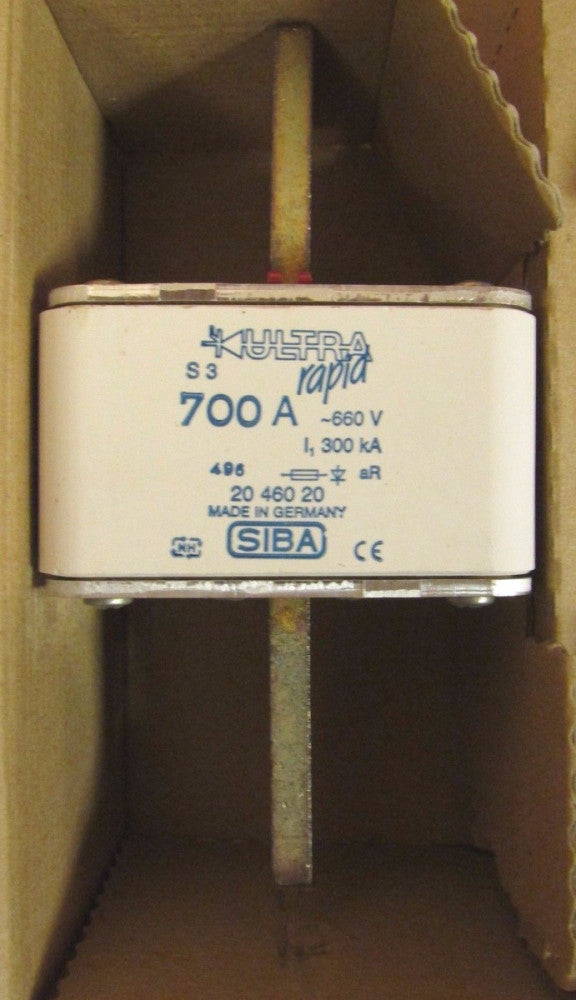 SIBA NH 20 460 20 700 Ultra Rapid 660V 700 Amp Fuse