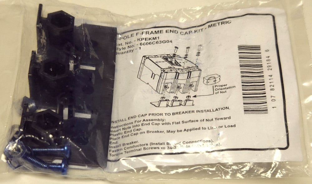EATON CUTLER HAMMER KPEKM1 F Frame Breaker End Cap Terminal Lug Kit 3 Pole