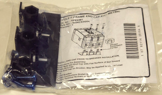 EATON CUTLER HAMMER KPEKM1 F Frame Breaker End Cap Terminal Lug Kit 3 Pole