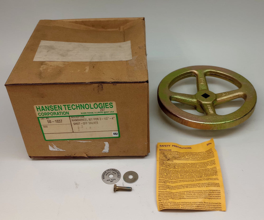 Hansen 50-1037 Handwheel Kit Fits 2-1/2"-4" Shutoff Valves