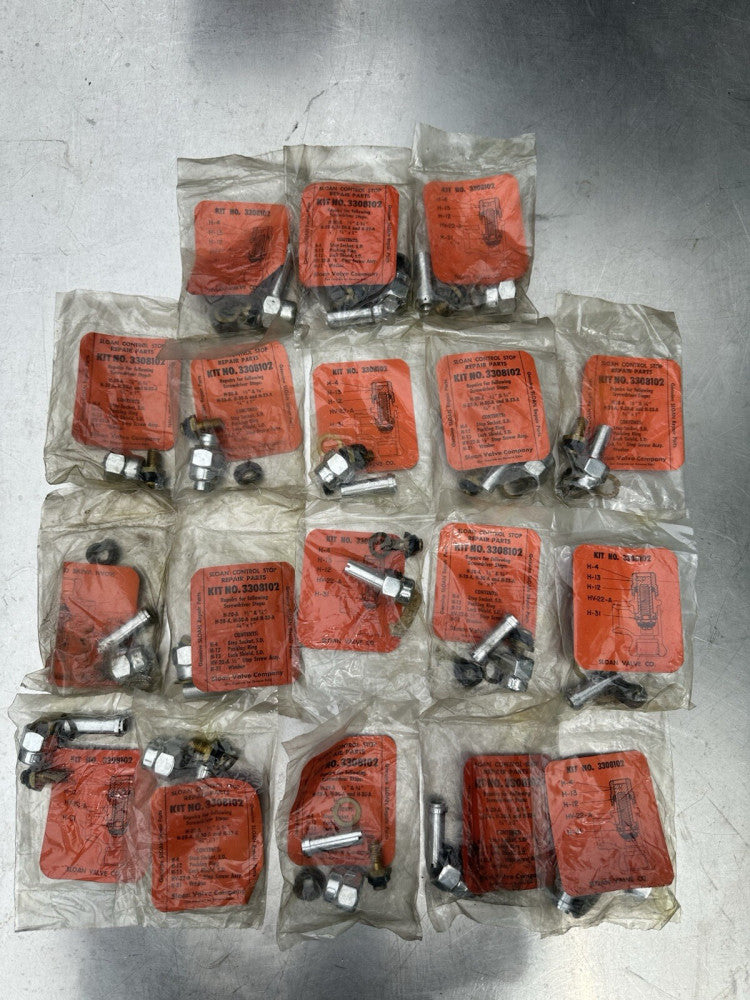 Lot of 18 Sloan Stop Repair Kit 3308102 - NOS