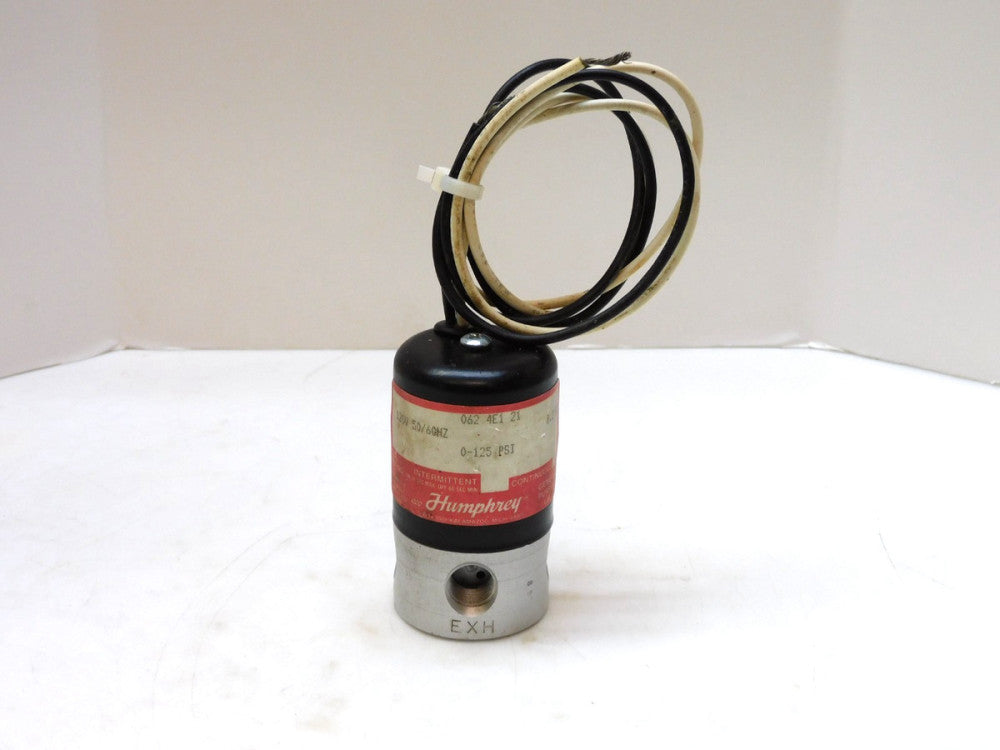 HUMPHREY 0624E121 GENERAL PURPOSE SOLENOID VALVE 8.2W 120V 0-125PSI 1/4" NPT
