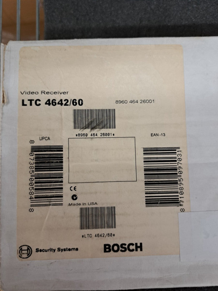 New, Bosch, LTC 4642/60, Video Receiver Rack, Fiber Unit, Rx 850nm FOM